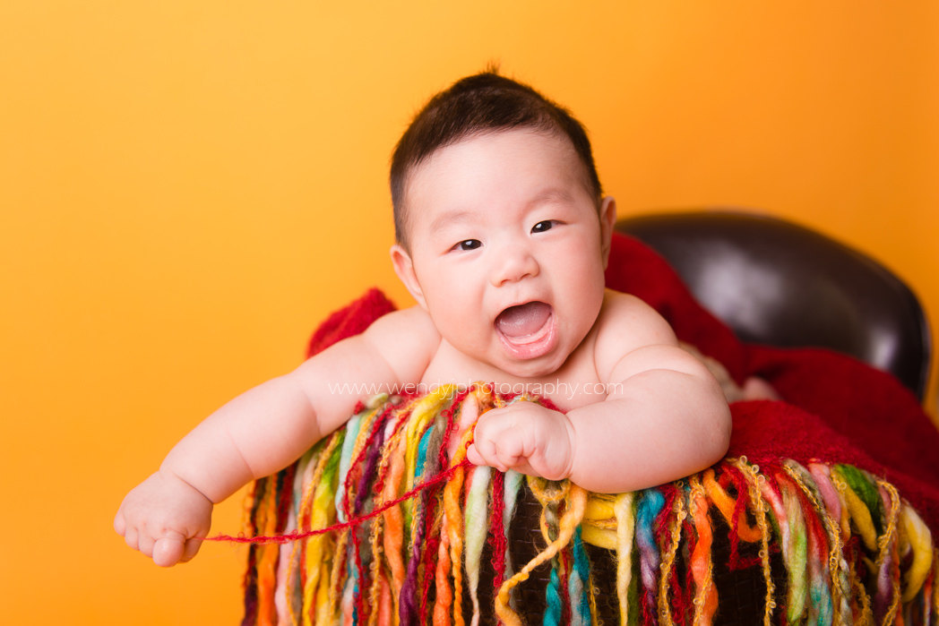 3 month old Vancouver baby photography session.