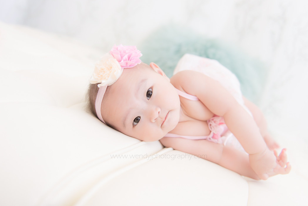 6 month old baby girl baby photography session by Wendy J Photography, Vancouver B.C.